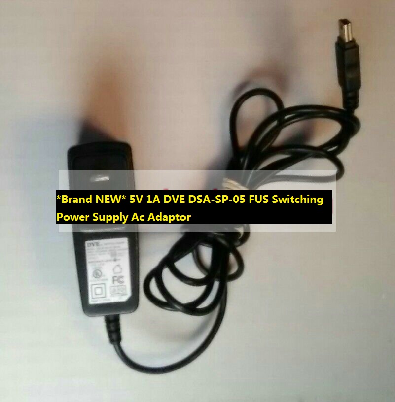 *Brand NEW* 5V 1A DVE DSA-SP-05 FUS Switching Power Supply Ac Adaptor - Click Image to Close